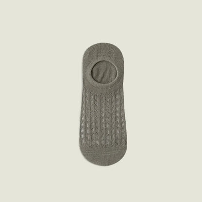 Chaussettes invisibles en maille respirante (7 paires) - Vert armée - EU36-43(US3-9) - image 2