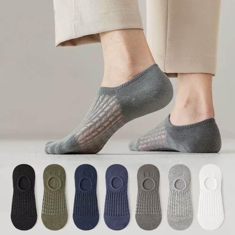 Chaussettes invisibles en maille respirante (7 paires) - image 0