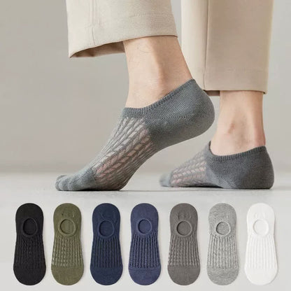 Chaussettes invisibles en maille respirante (7 paires) - image 0