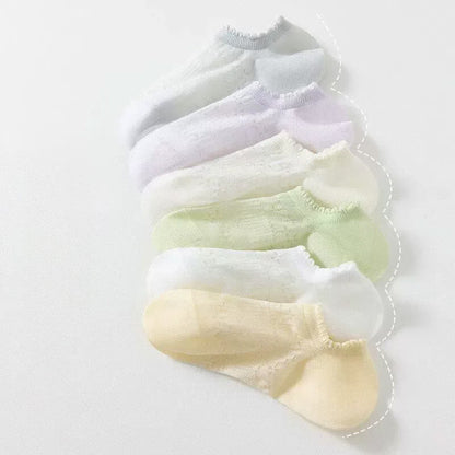 Chaussettes invisibles à motif floral transparent (6 paires) - Multicolore - UE35-39 (US2-6) - image 5