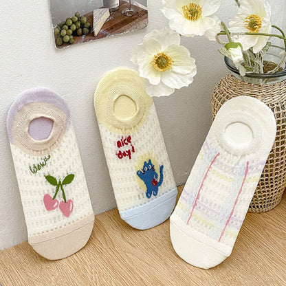 Chaussettes invisibles respirantes et mignonnes (5 paires) - image 14