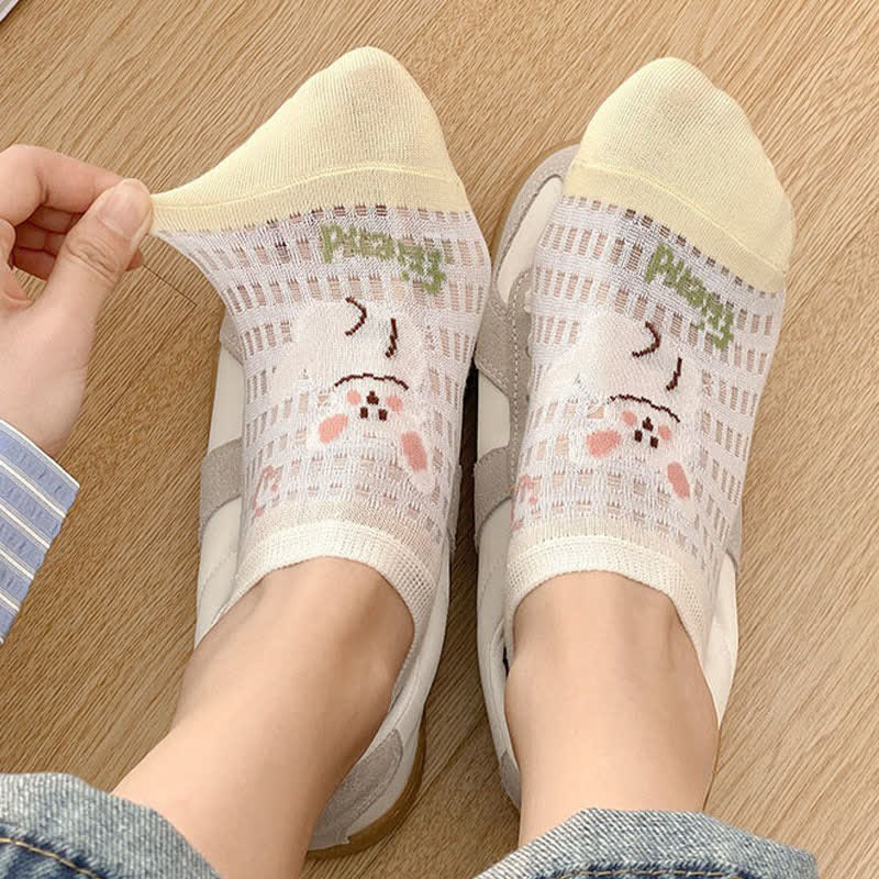 Chaussettes invisibles respirantes et mignonnes (5 paires) - image 6