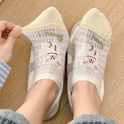 Chaussettes invisibles respirantes et mignonnes (5 paires) - image 6