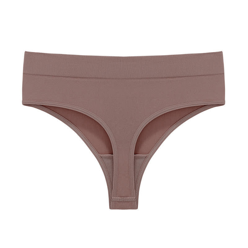 Culottes string extensibles et sans coutures (paquet de 5) - Café - 3XL - image 24