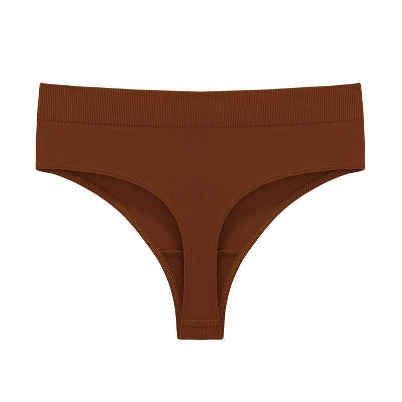 Culottes string extensibles et sans coutures (paquet de 5) - Caramel - 3XL - image 15