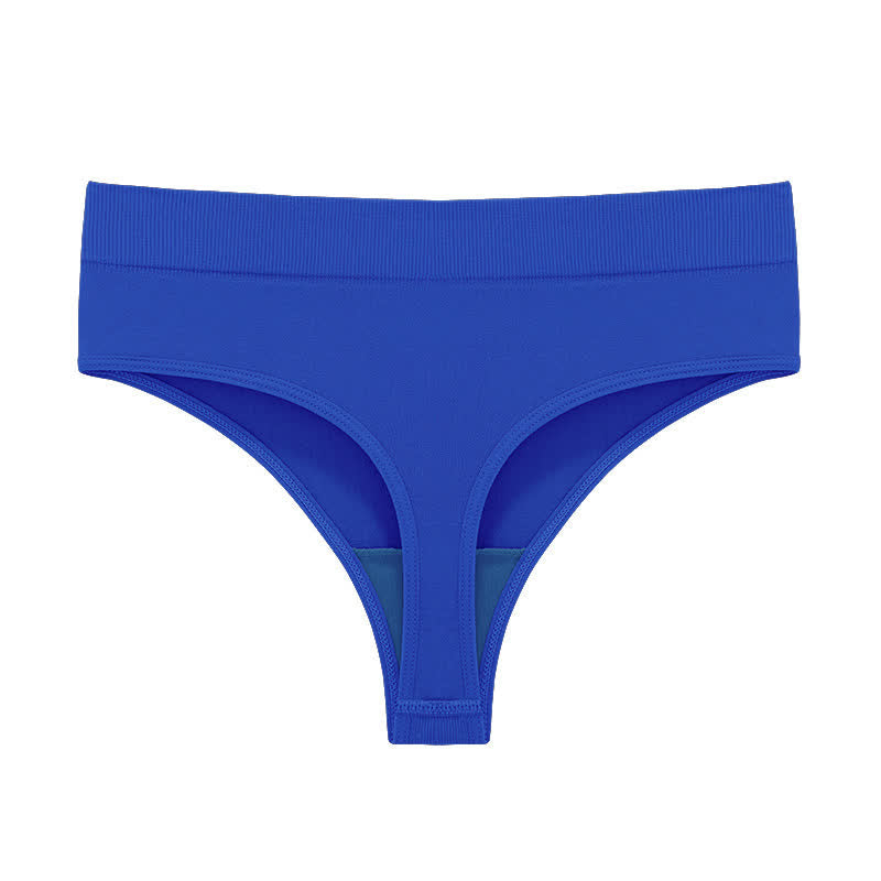 Culottes string extensibles et sans coutures (paquet de 5) - Bleu royal - 3XL - image 16