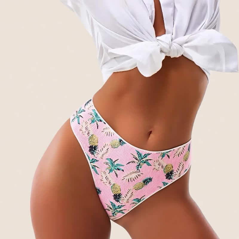 Culottes string à carreaux vichy doux (paquet de 3) - image 0