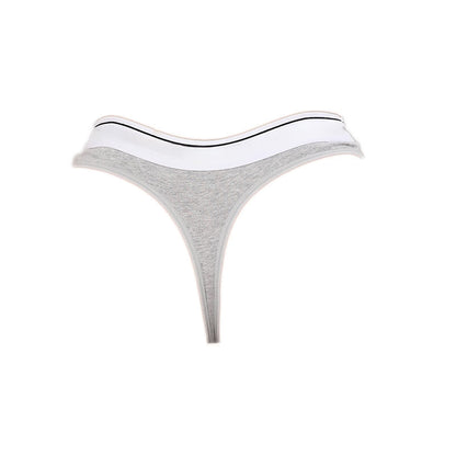 String taille basse à bordure contrastée (paquet de 5) - Gris - XL - image 9