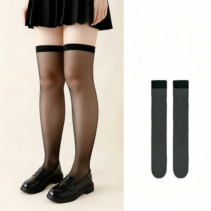 Collants transparents (8 paires) - Noir - 40(US2-7) - image 2
