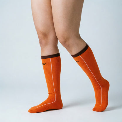 Chaussettes de compression à rayures colorées (2 paires) - image 7