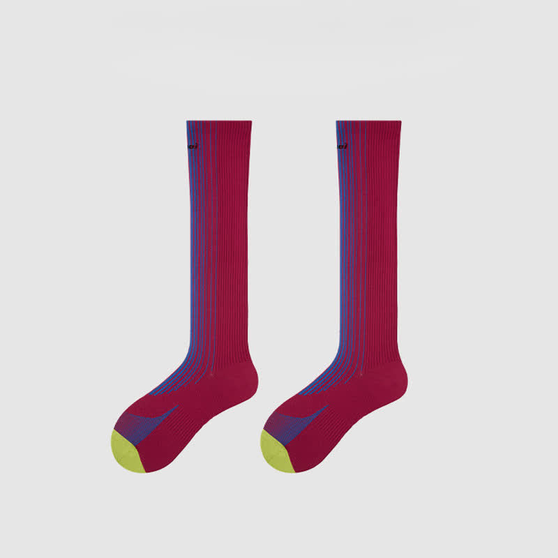 Chaussettes de compression à rayures colorées (2 paires) - C - UE35-39 (US2-6) - image 10