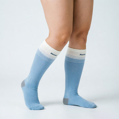 Chaussettes de compression à rayures colorées (2 paires) - image 4
