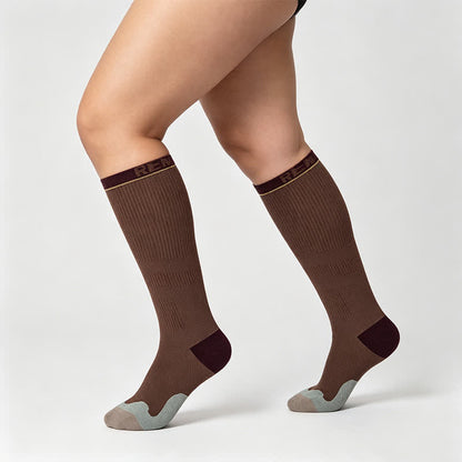 Chaussettes de compression à rayures universitaires (2 paires) - image 2