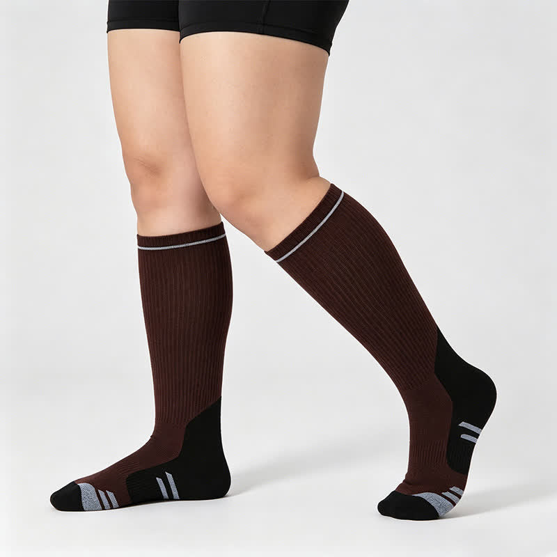 Chaussettes de compression à rayures universitaires (2 paires) - image 3