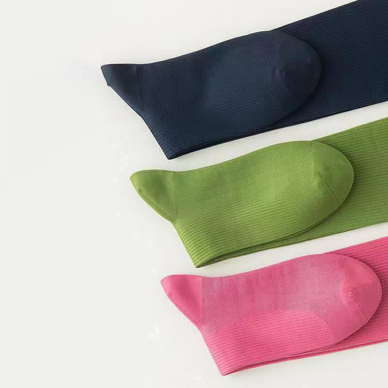 Chaussettes de compression blanches côtelées grandes tailles (4 paires) - image 5