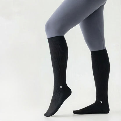 Chaussettes de compression blanches côtelées grandes tailles (4 paires) - image 3