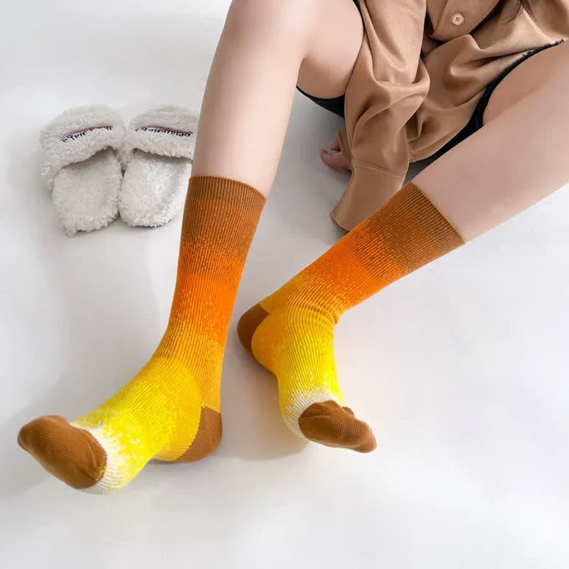 Chaussettes dégradées Sweet (2 paires) - Orange - EU36-42(US3-8.5) - image 4