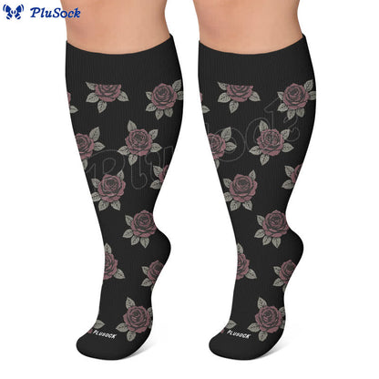 Chaussettes de compression en maille céleste grande taille - image 6
