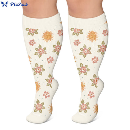 Chaussettes de compression en maille céleste grande taille - image 5