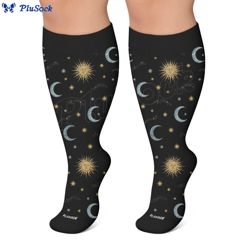 Chaussettes de compression en maille céleste grande taille - image 7