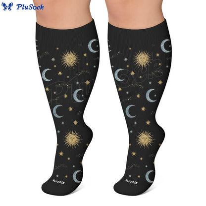 Chaussettes de compression en maille céleste grande taille - image 7