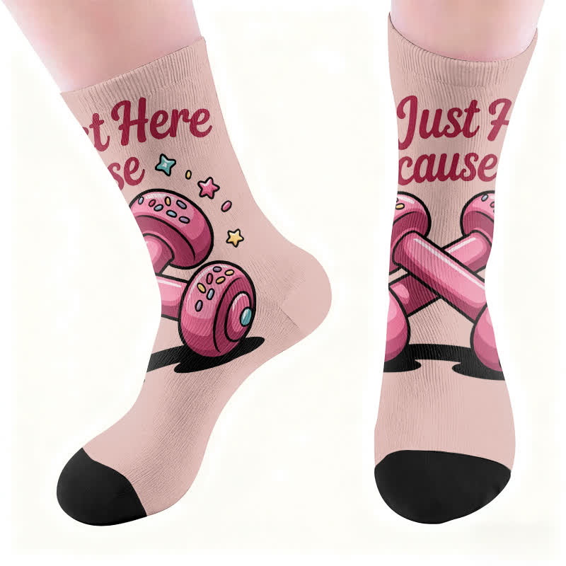 Chaussettes de fitness alphabet - Rose (1 paire) - EU37-44(US4-10) - image 5