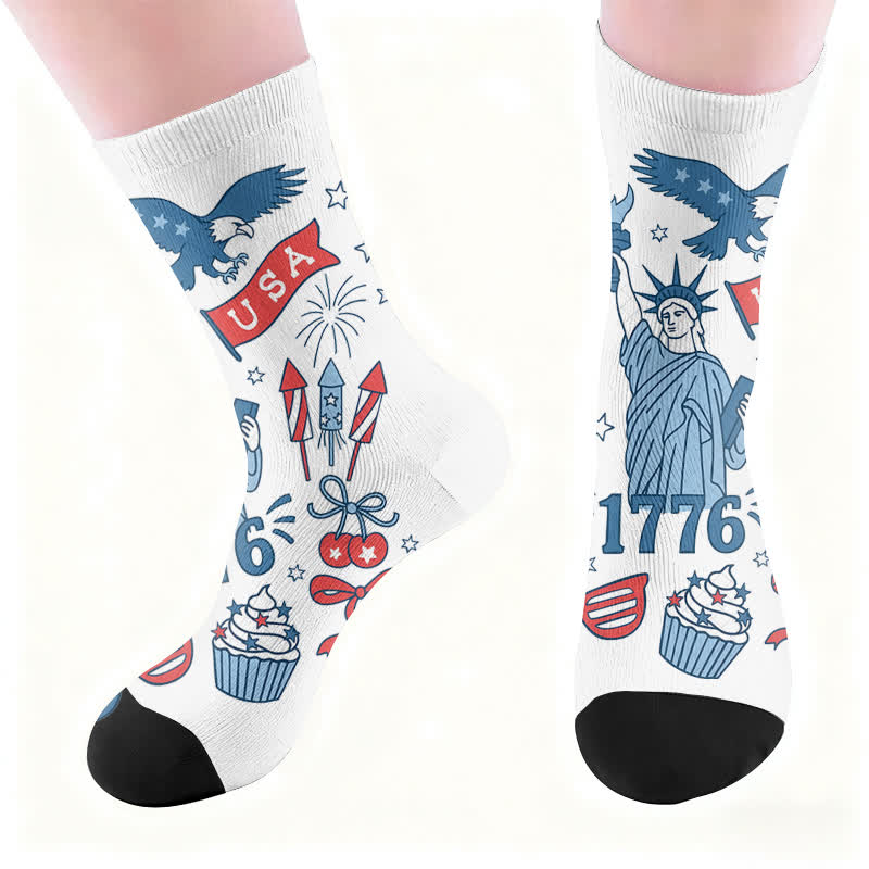 Chaussettes à lettres de drapeau - image 4