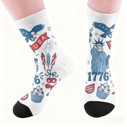 Chaussettes à lettres de drapeau - image 4