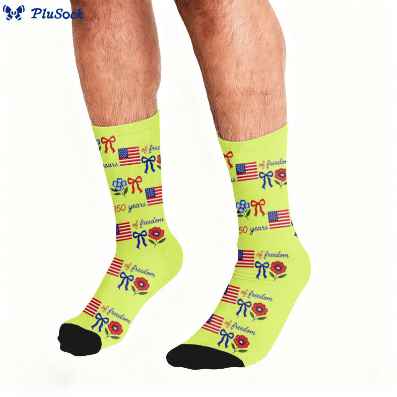 Chaussettes à lettres de drapeau - image 3