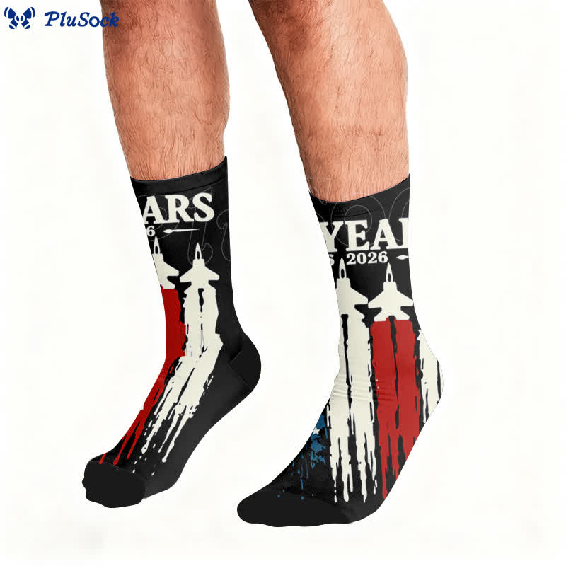 Chaussettes à lettres de drapeau - image 2