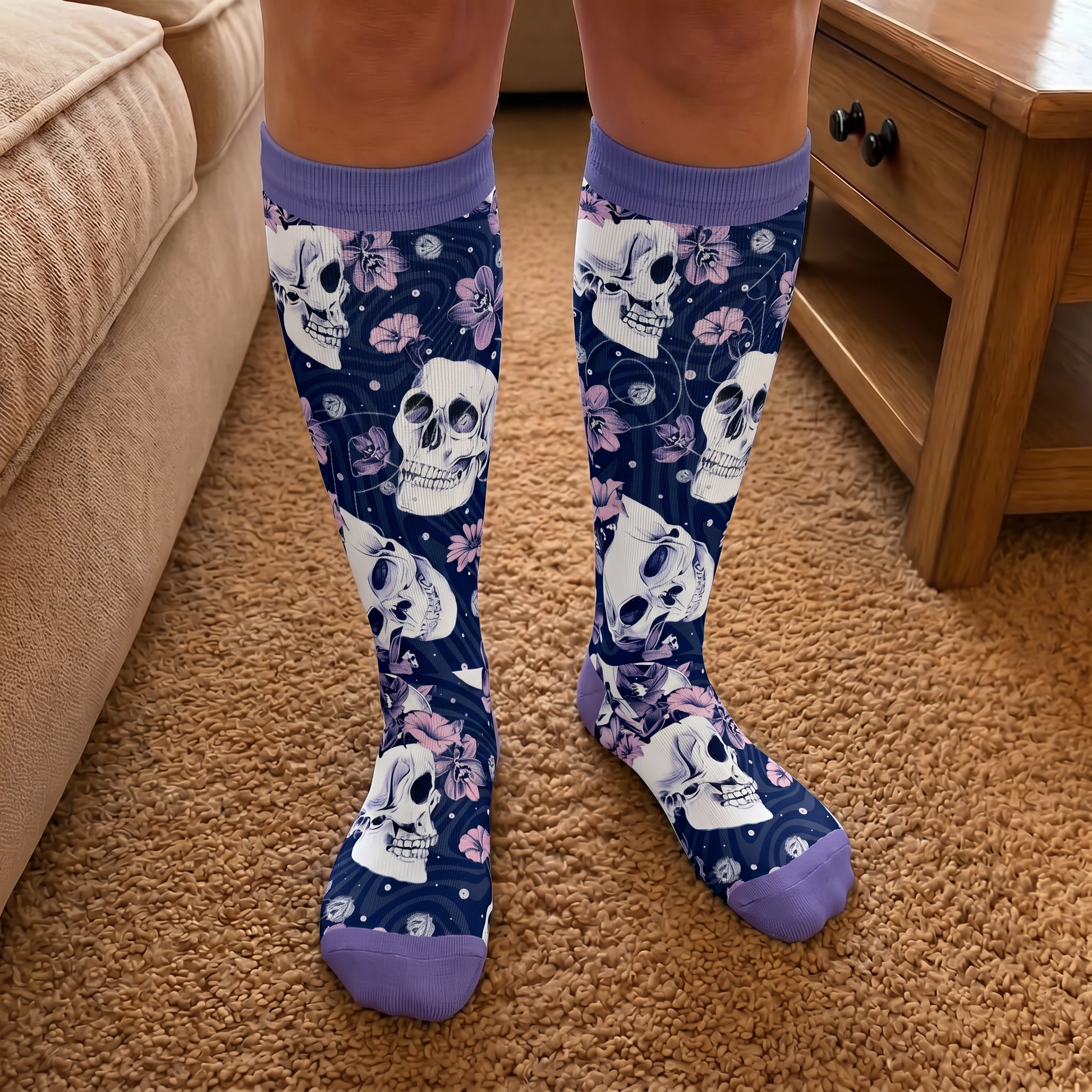 Chaussettes de compression Skull Series grandes tailles - image 3