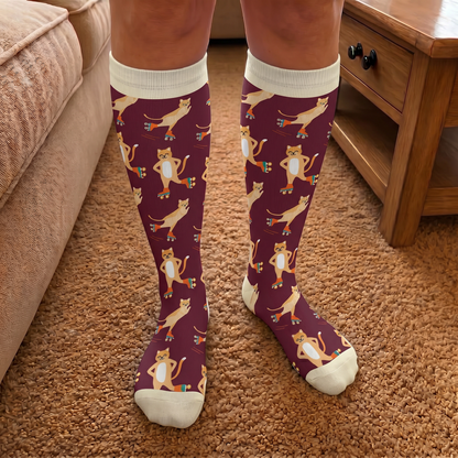 Chaussettes de compression Moon Star Cat grandes tailles - image 3