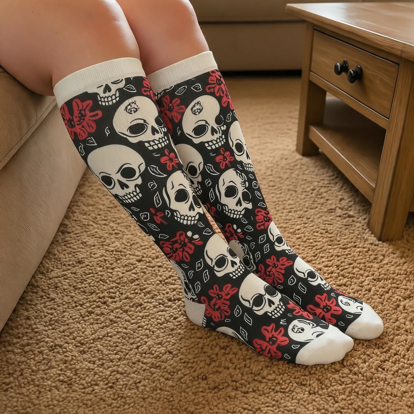 Chaussettes de compression Skull Chic grande taille - image 3