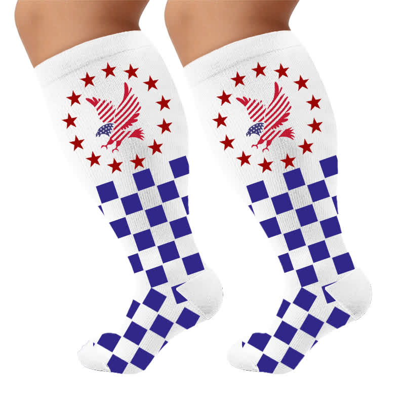 Chaussettes de compression Eagle Standard grandes tailles - Blanc (1 paire) - 4XL - image 10