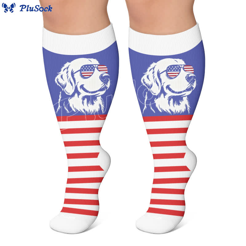 Chaussettes de compression patriotiques pour chiens grandes tailles - image 7