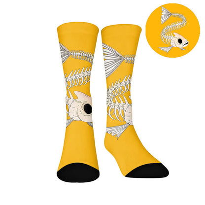 Chaussettes à motifs d'animaux - Jaune (1 paire) - EU37-44(US4-10) - image 8