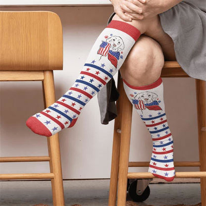 Chaussettes de compression patriotiques pour chiens grandes tailles - image 1