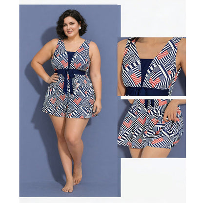 Maillot de bain imprimé feuilles marine - image 7