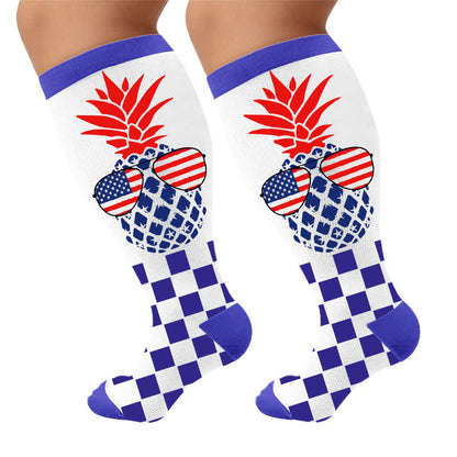 Chaussettes de compression grandes tailles à étoiles - image 9
