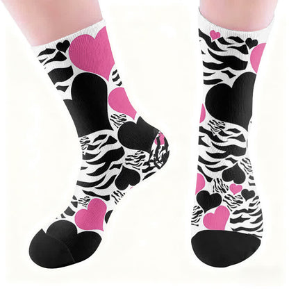 Chaussettes sexy à cœur léopard - image 4