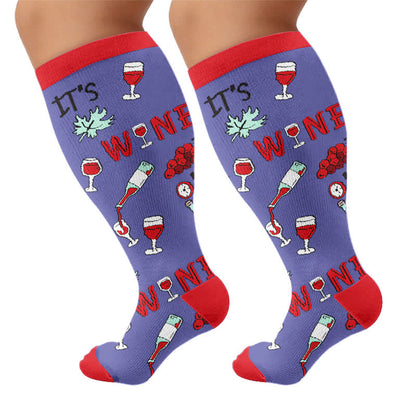 Chaussettes de compression Wine O'Clock grandes tailles - image 8