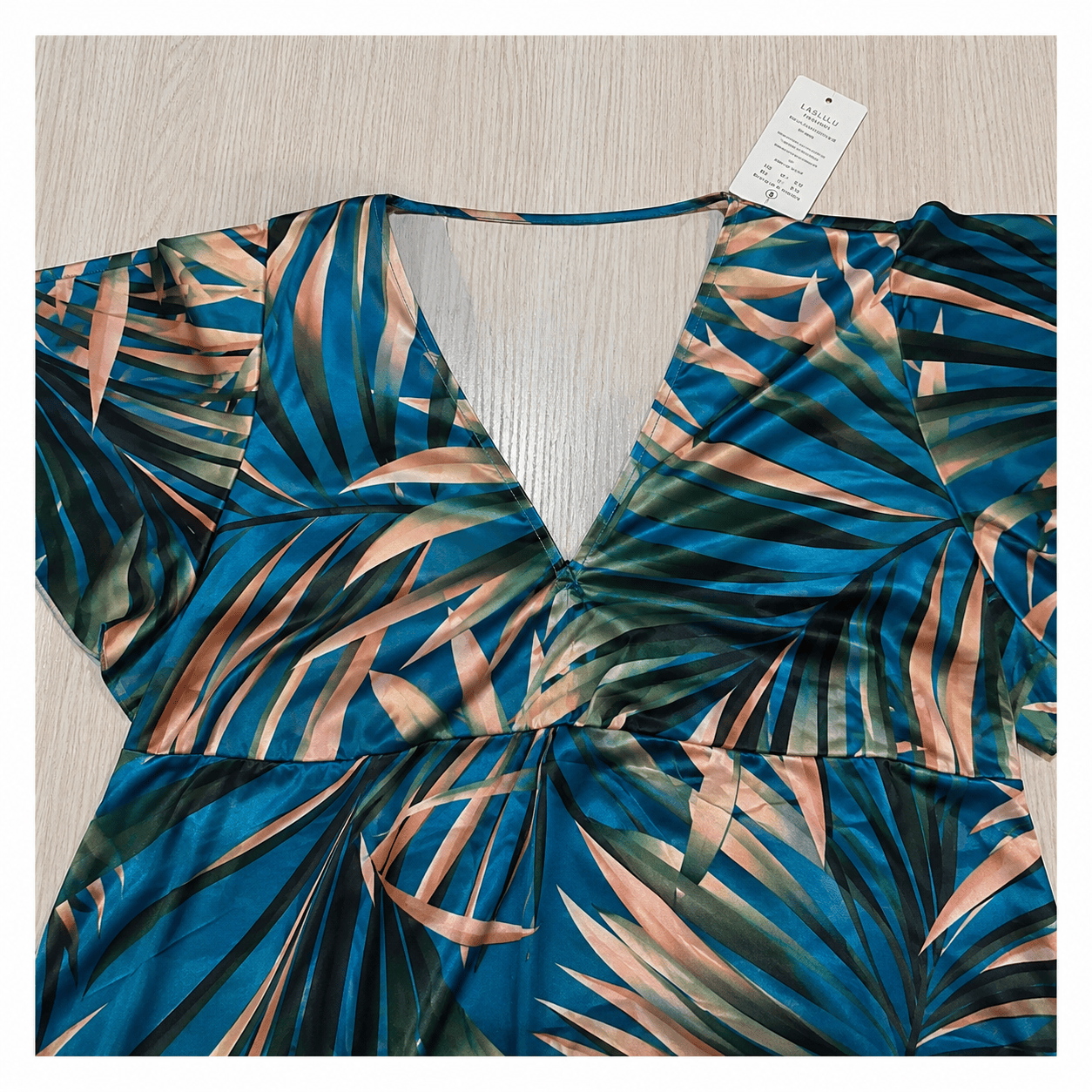 Ensemble de maillot de bain deux pièces à motif de feuilles tropicales - image 3