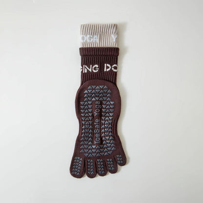 Chaussettes antidérapantes d'alignement (2 paires) - Café - EU36-42(US3-8.5) - image 12