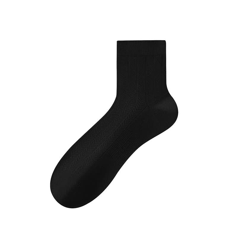 Chaussettes courtes transparentes à chevrons (4 paires) - Noir - EU38-43 (US5-9) - image 6