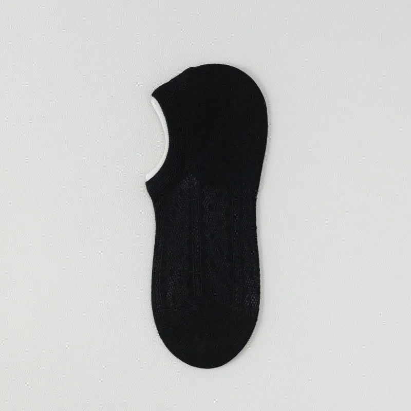 Chaussettes invisibles en maille aérée (7 paires) - Noir - 42(US2-8,5) - image 5