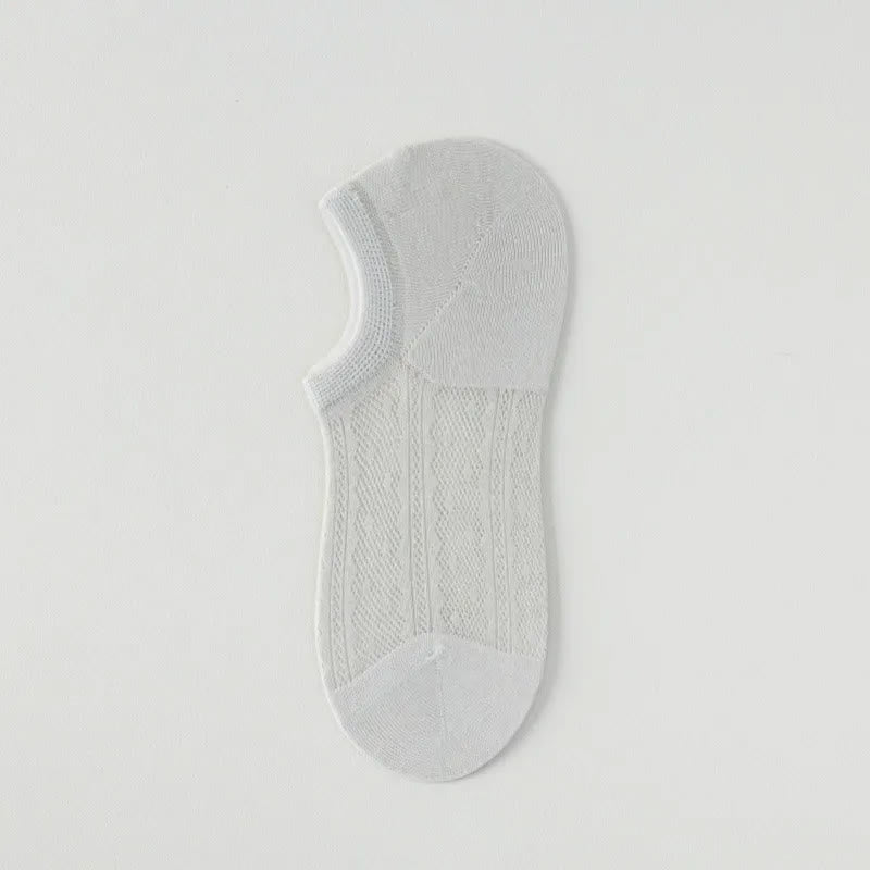 Chaussettes invisibles en maille aérée (7 paires) - Gris - 42(US2-8,5) - image 3