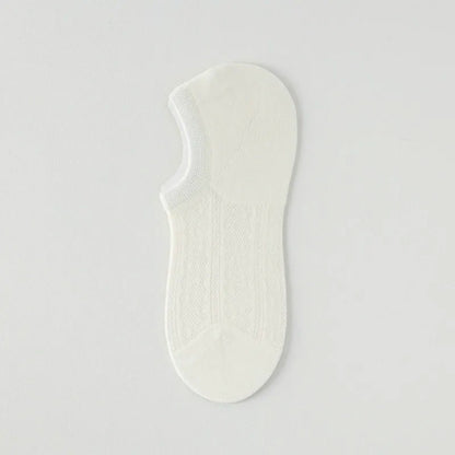 Chaussettes invisibles en maille aérée (7 paires) - Beige - 42(US2-8,5) - image 8