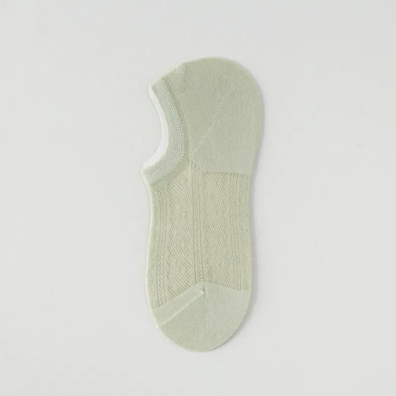 Chaussettes invisibles en maille aérée (7 paires) - Vert - 42(US2-8,5) - image 4