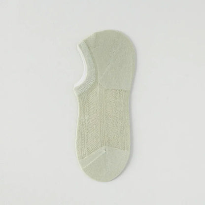 Chaussettes invisibles en maille aérée (7 paires) - Vert - 42(US2-8,5) - image 4