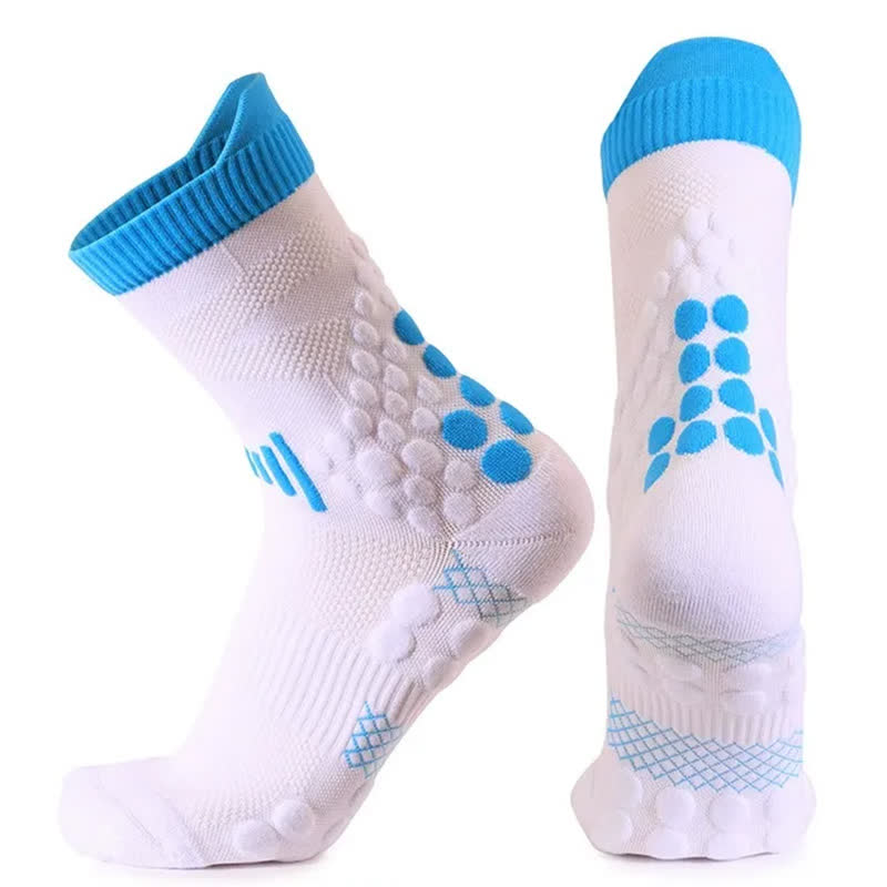 Chaussettes d'entraînement à adhérence en maille (2 paires) - Blanc - UE39-45 (US7-13) - image 2